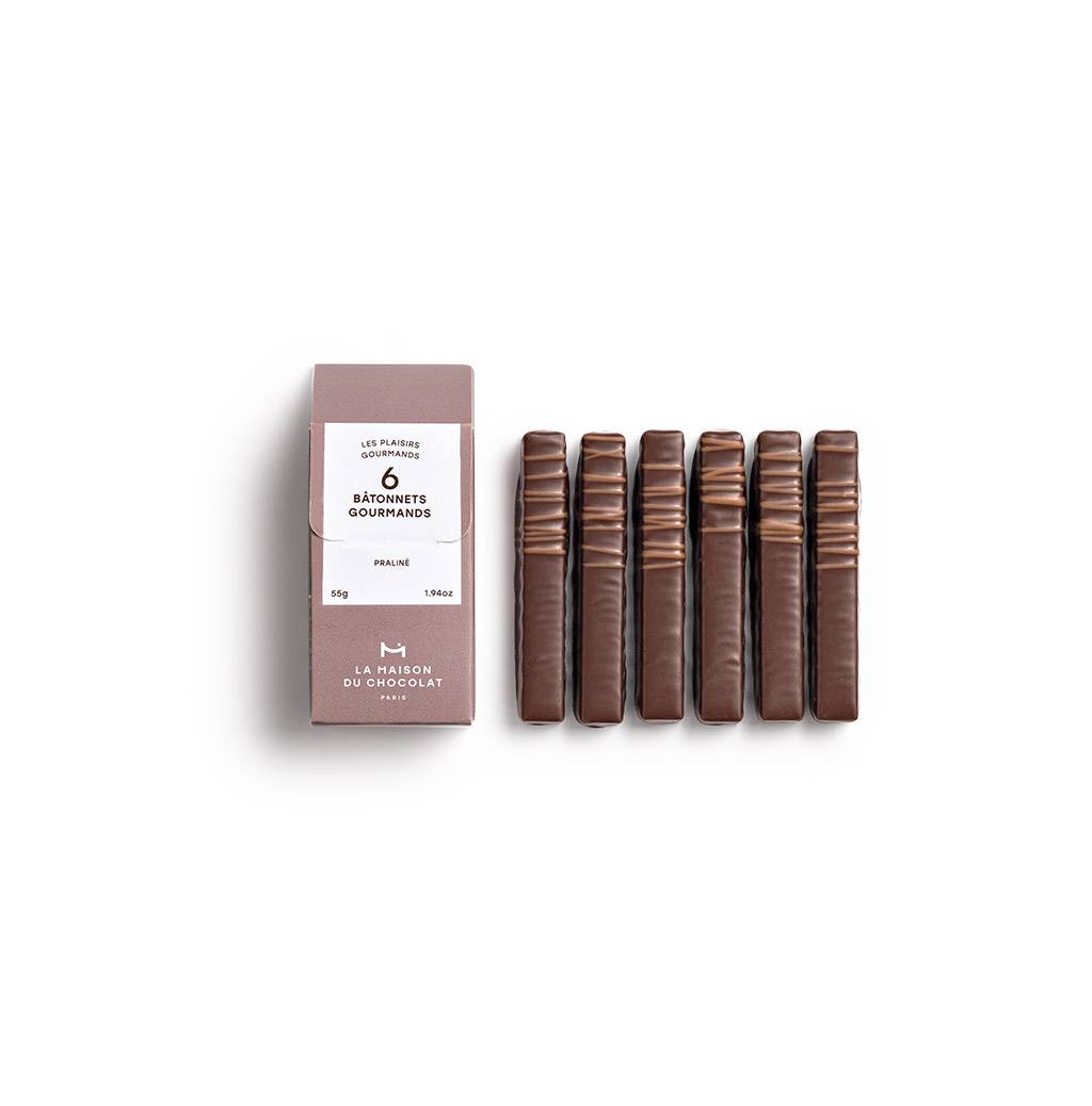 Bâtonnets Gourmands Praliné 6 chocolats