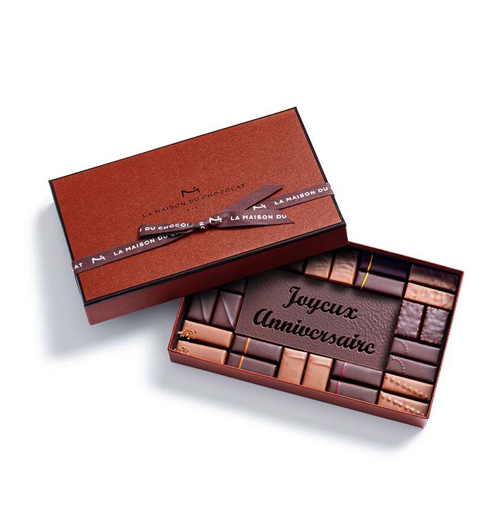 Coffret Maison Joyeux Anniversaire 28 chocolats
