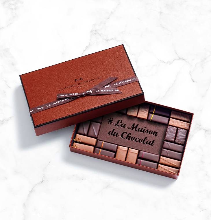 Coffret #LaMaisonDuChocolat 28 chocolats | La Maison du Chocolat | Idée cadeau chocolat | Boîte de chocolat à offrir | Coffret cadeau chocolat