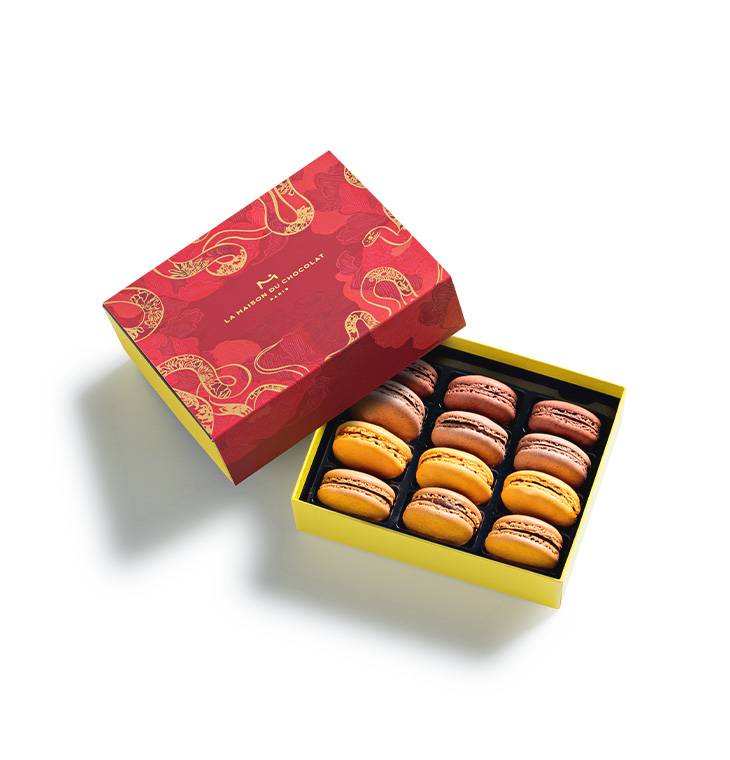 Golden Harvest Macaron Gift Box