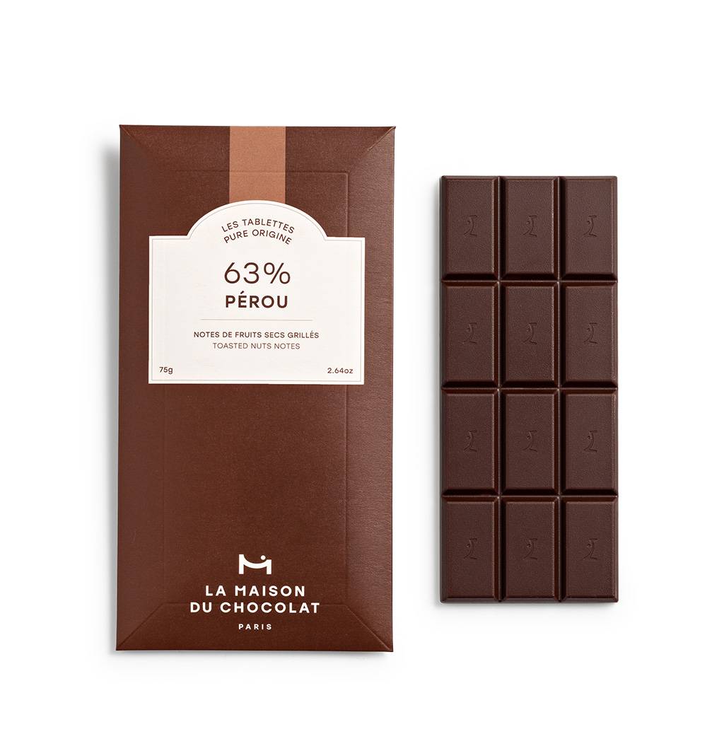 Tablette de Chocolat Noir Pérou 63%