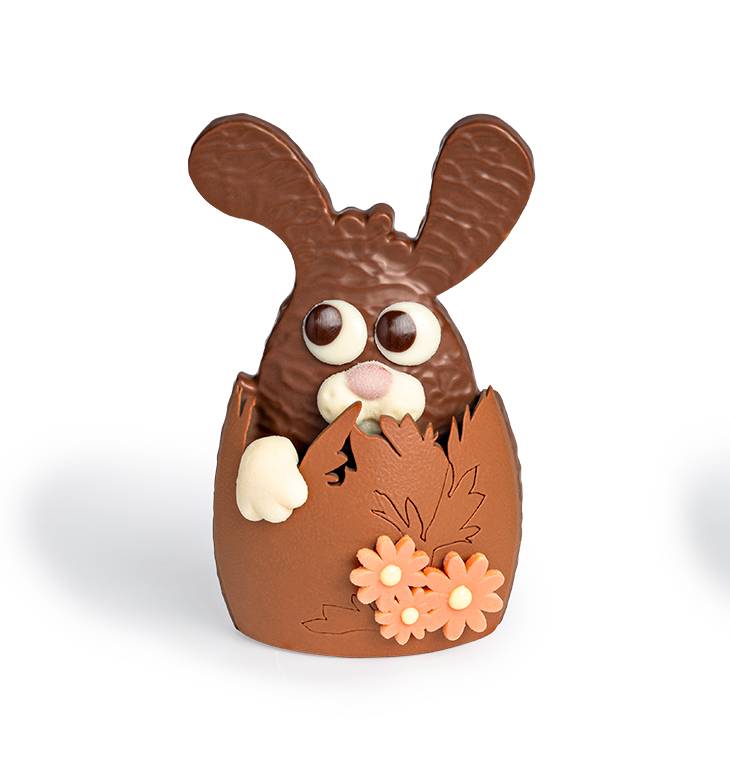 Milk Chocolate Peek-a-boo Bunny Egg Gift Box