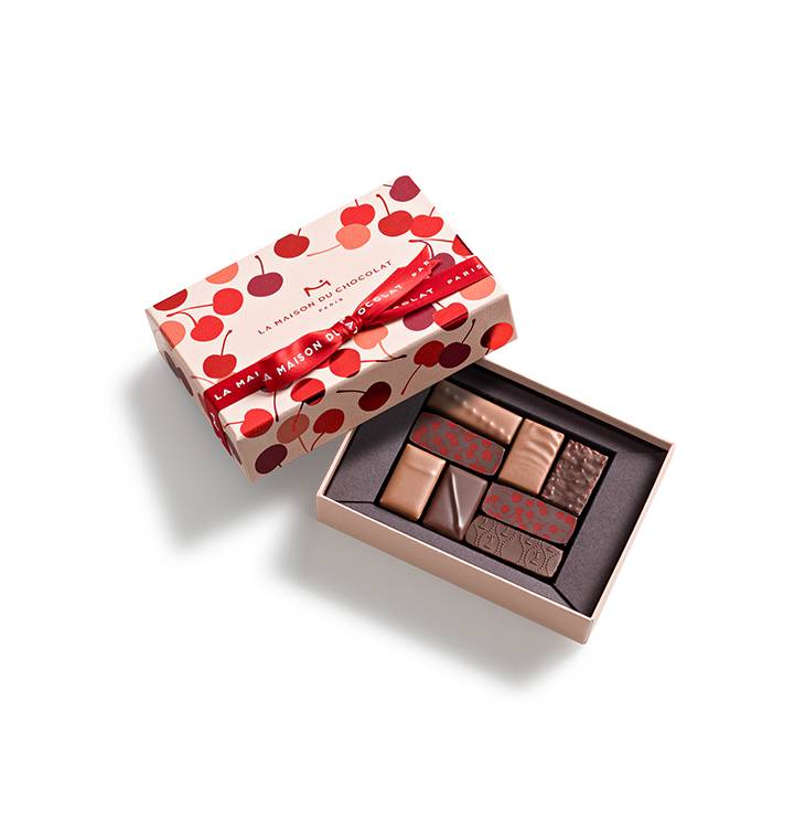 Red Cherry Gift Box 8 chocolates