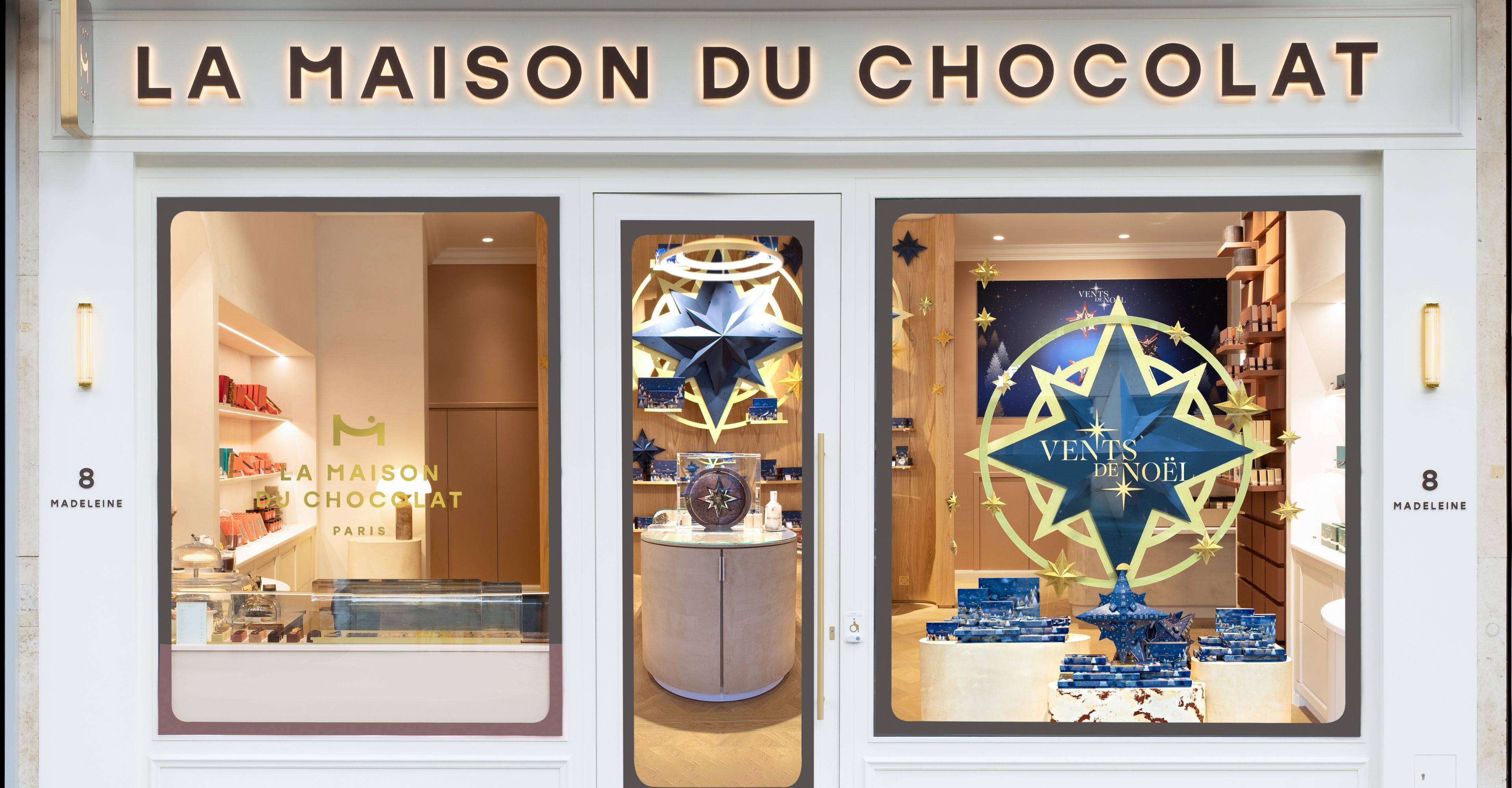Storefront of La Maison du Chocolat Madeleine store in Paris