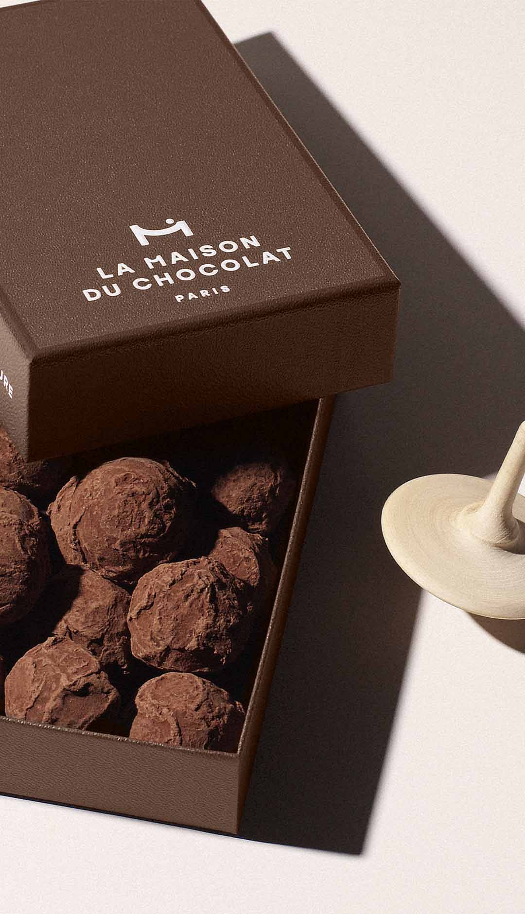 decadent dark chocolate truffle gift box