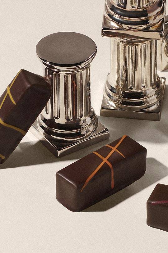 Photo des chocolats du coffret fruités
