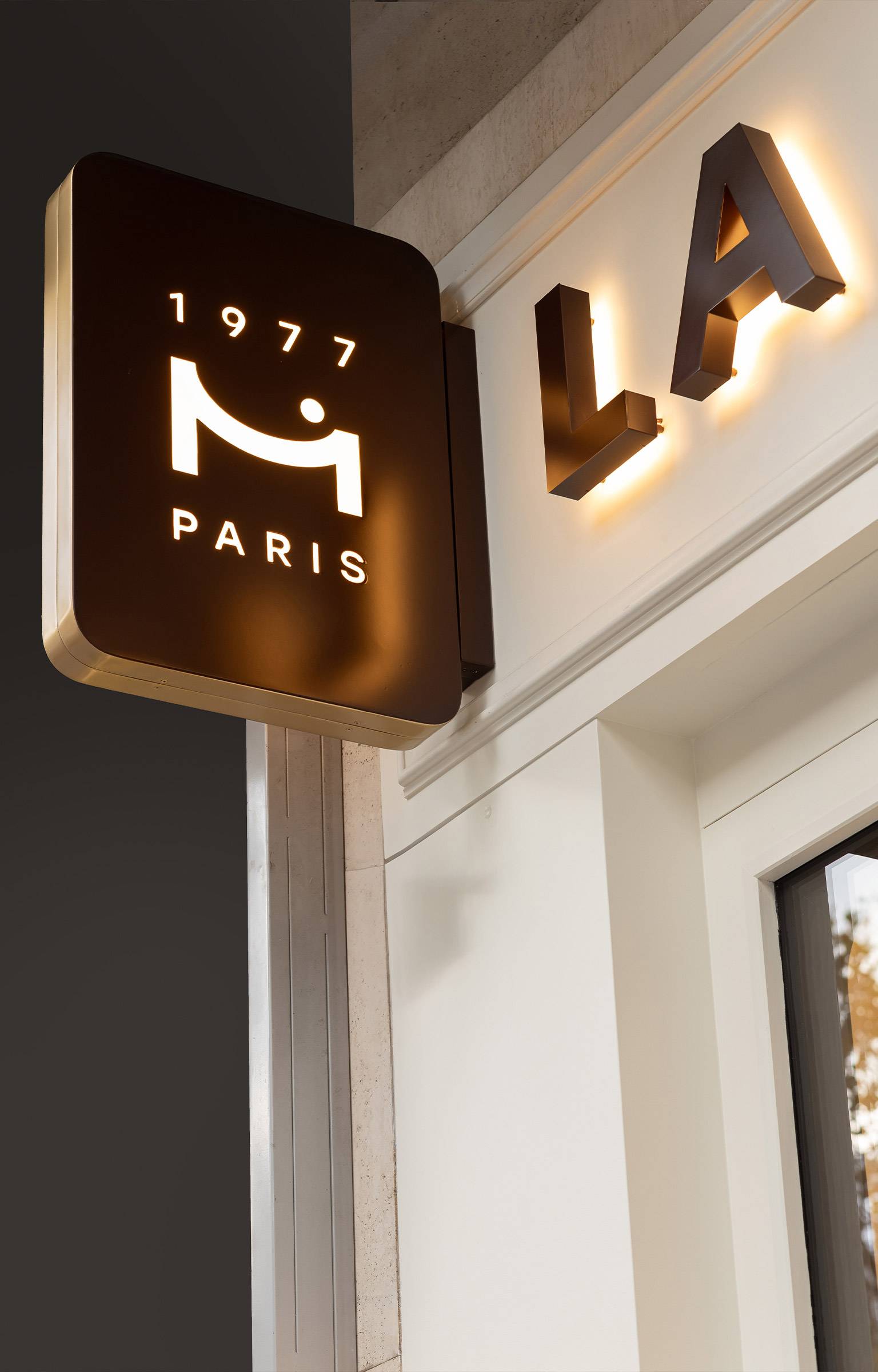 Devanture du magasin Madeleine à Paris