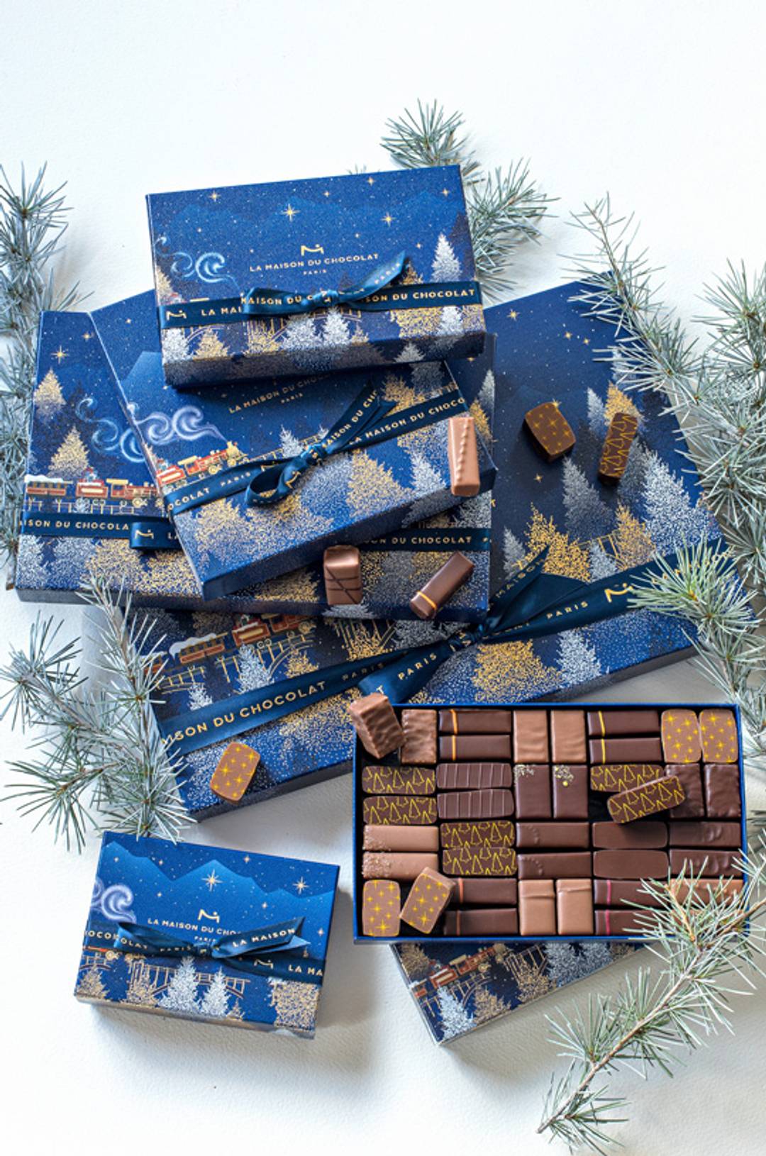 Coffrets de chocolats de Noël