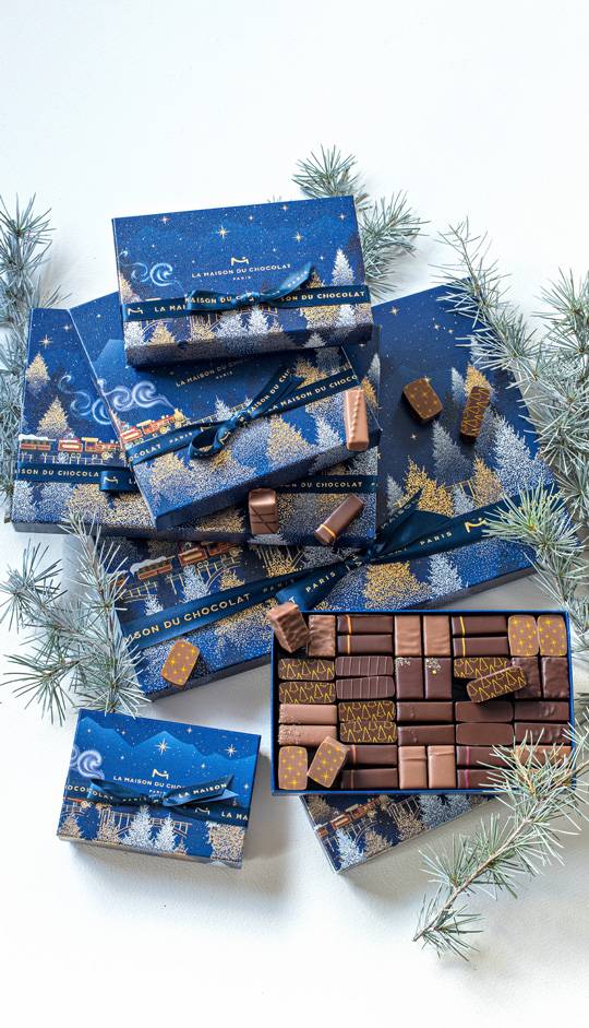 Coffrets de chocolats de Noël