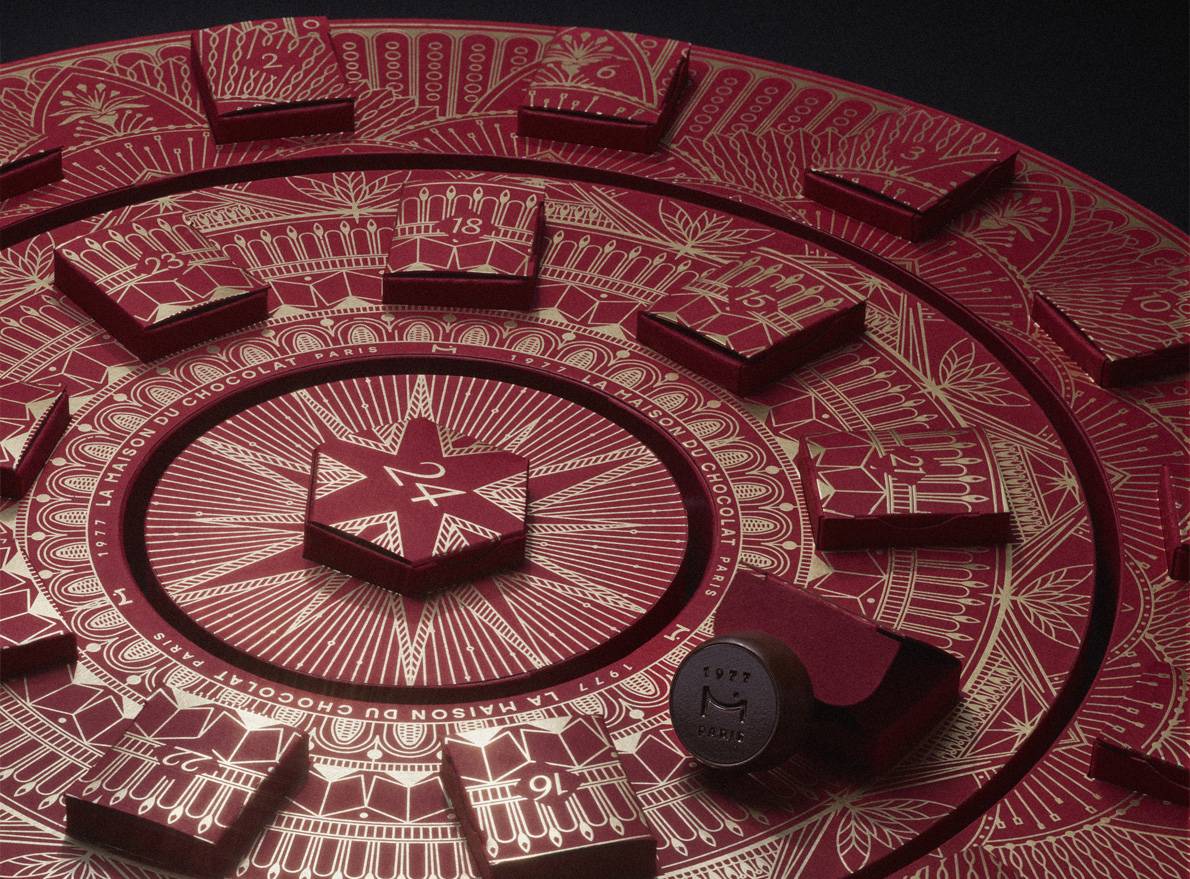 Calendrier de l'Avent de luxe au chocolat
