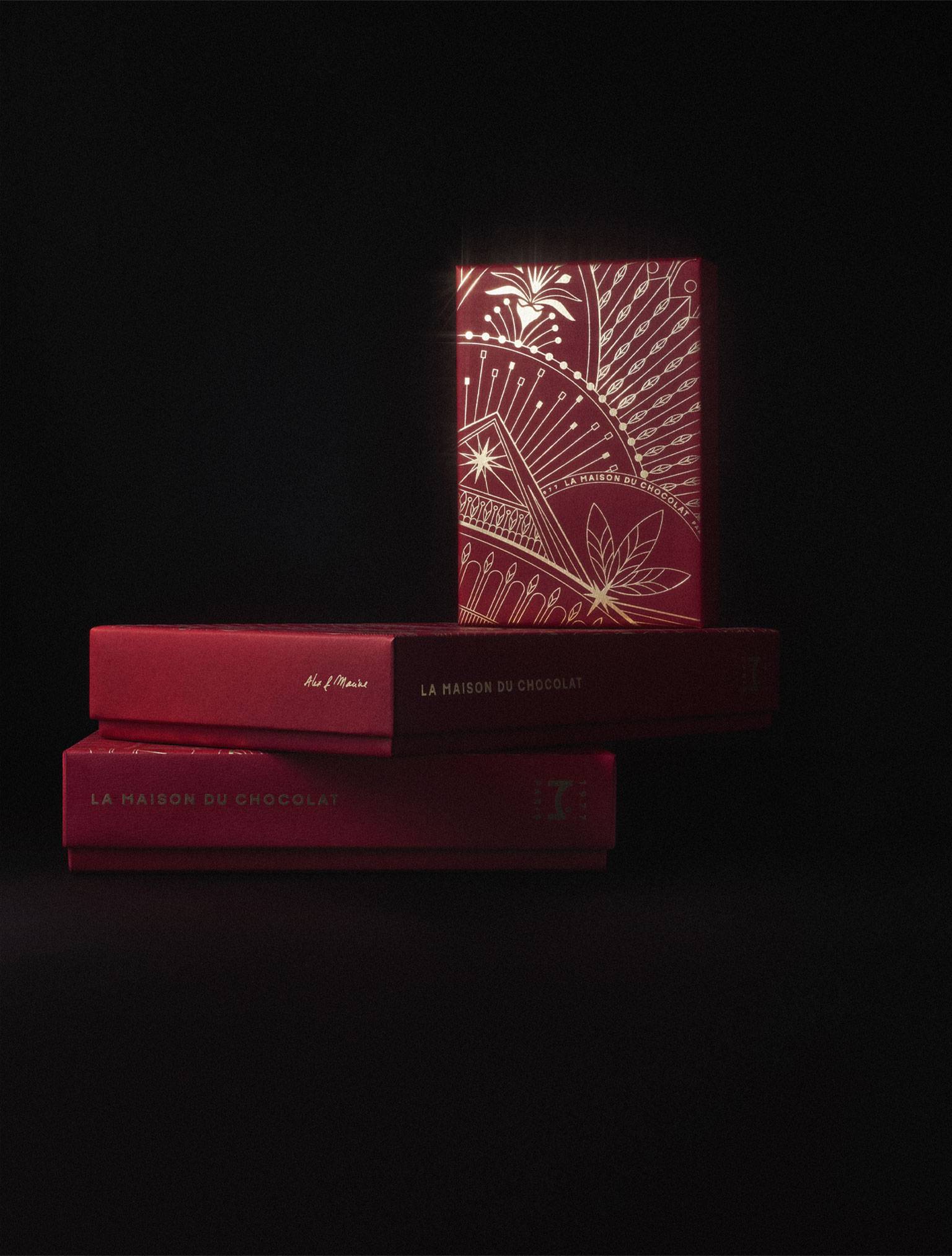 Coffret de chocolats de Noël