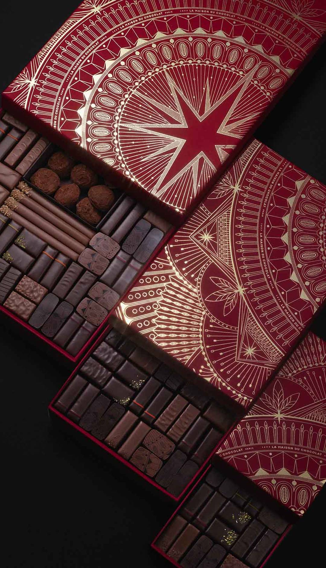 Chocolats de Noël chocolatier de luxe