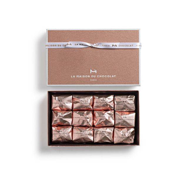 Marrons Glacés Gift Box 12 pieces on a white background