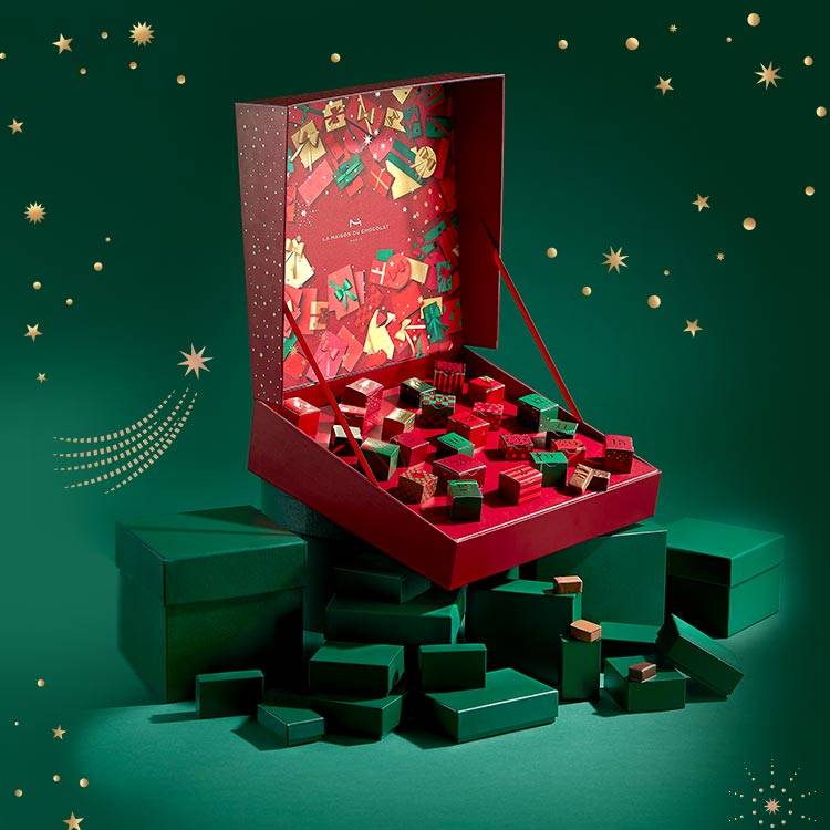 Saint-Nicolas chocolat Noir - Cadeau Noël chocolat
