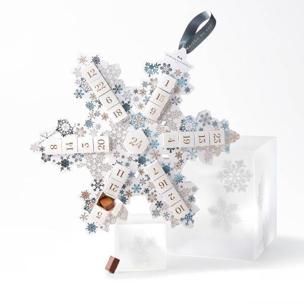 Flocon de neige en chocolat de La Maison du Chocolat pour le calendrier de l'Avent