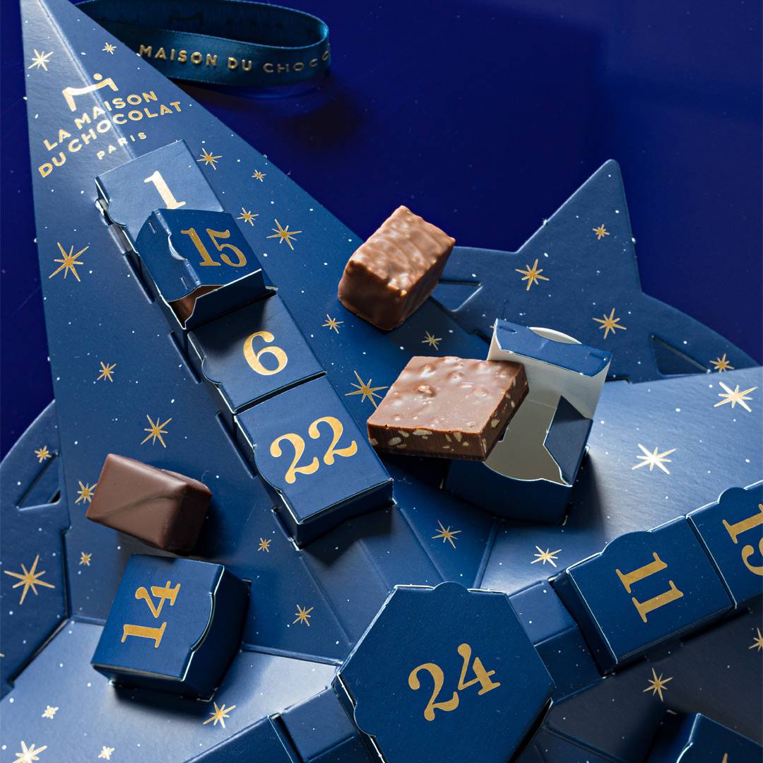 calendrier de l'avent en chocolat pour noël