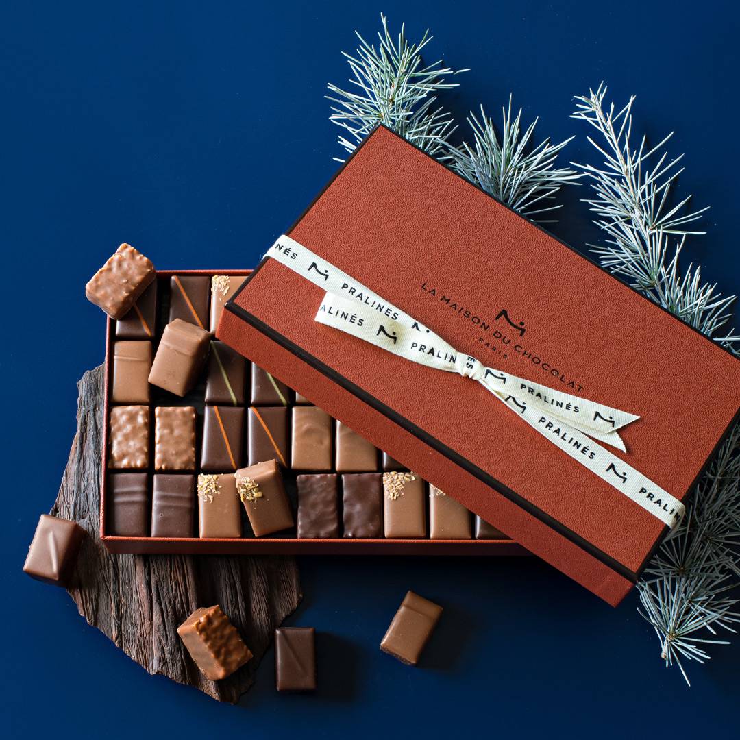 Idées cadeaux noël chocolats pralinés la maison du chocolat