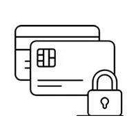 Pictogramme représentant une carte de paiement sécurisé